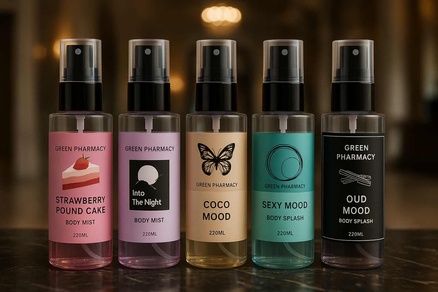 مجموعه البادي سبلاش مكونه من 5 عطور